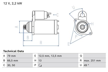 Electromotor BOSCH 0 986 026 340