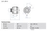 Alternator BOSCH 0 986 042 000