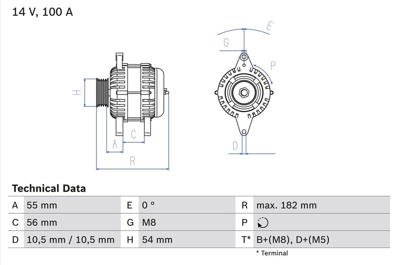 Alternator BOSCH 0 986 042 740