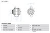 Alternator BOSCH 0 986 045 181