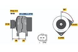 Alternator BOSCH 0 986 045 310
