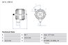 ALTERNATOR BOSCH 0 986 047 210 - Compatibil cu JOHN DEERE, MERCEDES-BENZ
