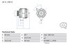 ALTERNATOR BOSCH 0 986 047 560 - Compatibil cu MERCEDES-BENZ