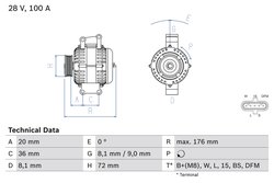 Alternator BOSCH 0 986 047 820