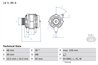 ALTERNATOR BOSCH 0 986 049 211 - Compatibil cu TOYOTA