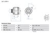 ALTERNATOR BOSCH 0 986 080 570 - Compatibil cu HONDA