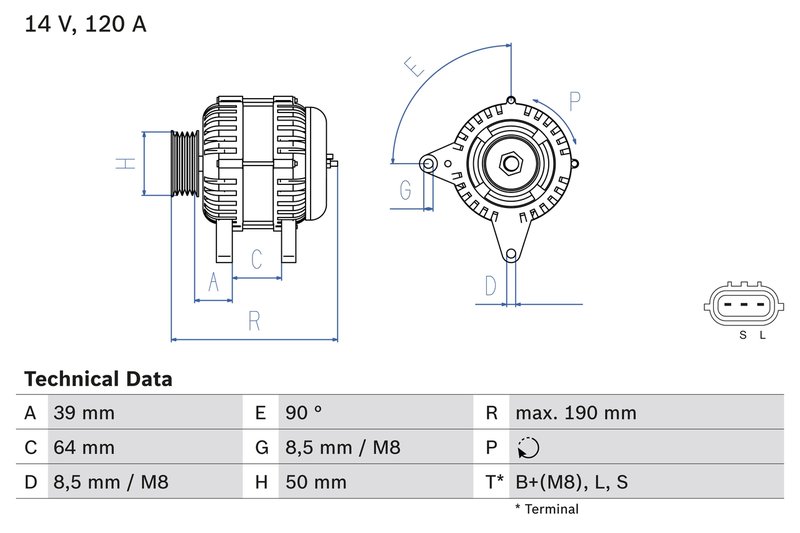 Alternator BOSCH 0 986 082 440