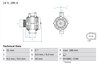 ALTERNATOR BOSCH 0 986 082 500 - Compatibil cu MERCEDES-BENZ
