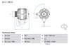 ALTERNATOR BOSCH 0 986 083 560 - Compatibil cu OPEL, RENAULT, VAUXHALL