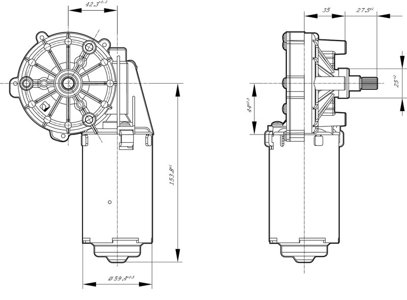 Motor stergator BOSCH 0 986 337 209