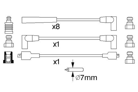 Fise bujii BOSCH 0 986 357 118