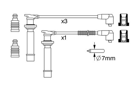 Fise bujii BOSCH 0 986 357 239