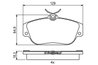 Set placute frana BOSCH 0 986 424 016