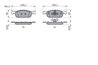 SET PLACUTE FRANA BOSCH 0 986 424 021 - Compatibil cu DACIA, LADA, RENAULT