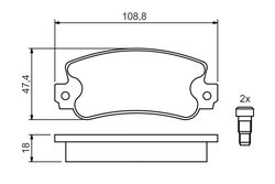 SET PLACUTE FRANA BOSCH 0 986 424 098 - Compatibil cu AUTOBIANCHI, FIAT, LANCIA, SEAT