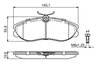 SET PLACUTE FRANA BOSCH 0 986 424 204 - Compatibil cu FORD, NISSAN