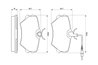 Set placute frana BOSCH 0 986 424 217