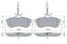 SET PLACUTE FRANA BOSCH 0 986 424 223 - Compatibil cu CITROEN, PEUGEOT