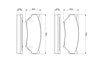 Set placute frana BOSCH 0 986 424 251