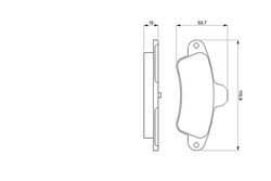SET PLACUTE FRANA BOSCH 0 986 424 277 - Compatibil cu FORD