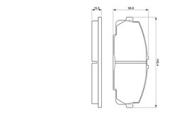 SET PLACUTE FRANA BOSCH 0 986 424 319 - Compatibil cu TOYOTA