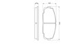 SET PLACUTE FRANA BOSCH 0 986 424 319 - Compatibil cu TOYOTA