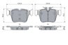 SET PLACUTE FRANA BOSCH 0 986 424 334 - Compatibil cu MERCEDES-BENZ