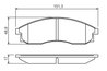SET PLACUTE FRANA BOSCH 0 986 424 340 - Compatibil cu MITSUBISHI, NISSAN