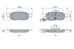 Set placute frana BOSCH 0 986 424 359