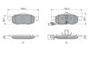 Set placute frana BOSCH 0 986 424 359