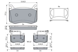 SET PLACUTE FRANA BOSCH 0 986 424 385 - Compatibil cu ALFA ROMEO