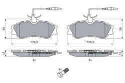 Set placute frana BOSCH 0 986 424 414
