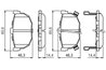Set placute frana BOSCH 0 986 424 418