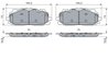 Set placute frana BOSCH 0 986 424 429