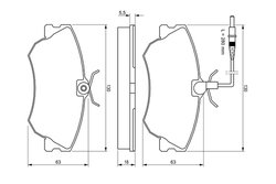 Set placute frana BOSCH 0 986 424 451