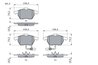 SET PLACUTE FRANA BOSCH 0 986 424 482 - Compatibil cu AUDI, ZHONGHUA (BRILLIANCE)