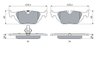 SET PLACUTE FRANA BOSCH 0 986 424 484 - Compatibil cu BMW, BMW (BRILLIANCE), MG, MG (NANJING), MG (SAIC), ROVER
