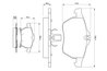 Set placute frana BOSCH 0 986 424 488