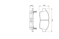 Set placute frana BOSCH 0 986 424 535