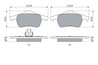 SET PLACUTE FRANA BOSCH 0 986 424 539 - Compatibil cu VOLVO