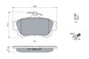 SET PLACUTE FRANA BOSCH 0 986 424 541 - Compatibil cu MITSUBISHI, SMART, VOLVO