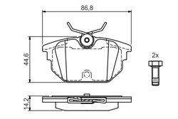 Set placute frana BOSCH 0 986 424 545