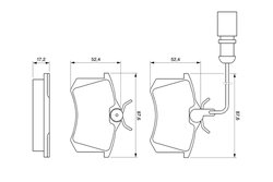 SET PLACUTE FRANA BOSCH 0 986 424 559 - Compatibil cu FORD, SEAT, VW