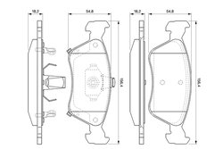 SET PLACUTE FRANA BOSCH 0 986 424 560 - Compatibil cu TOYOTA