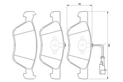 Set placute frana BOSCH 0 986 424 578