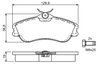 SET PLACUTE FRANA BOSCH 0 986 424 583 - Compatibil cu CITROEN, PEUGEOT