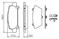 Set placute frana BOSCH 0 986 424 650