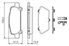 Set placute frana BOSCH 0 986 424 650