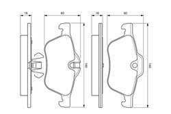 SET PLACUTE FRANA BOSCH 0 986 424 652 - Compatibil cu MINI