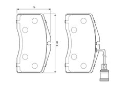 Set placute frana BOSCH 0 986 424 664